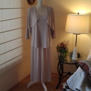 SIMONTON Says - 2 Piece Skirt Set Stone Color